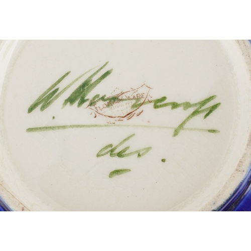 259 - William Moorcroft for james MacIntyre & Co., an Art Nouveau Florian Ware twin handled vase hand pain... 