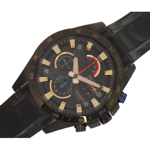 Casio, a gentlemen's Casio Edifice Infinity Racing wristwatch, the case ...