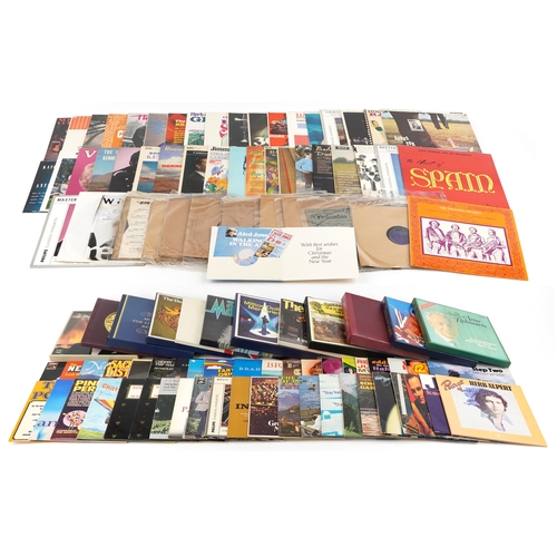A large collection of vinyl LP records, some box sets, including Top of ...