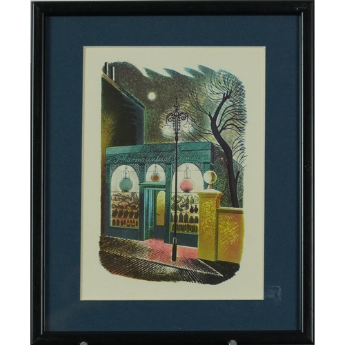 Eric Ravilious - 20th century British school colour lithograph, A ...