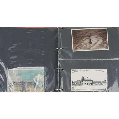 A collection of early 20th century and later postcards and greetings ...