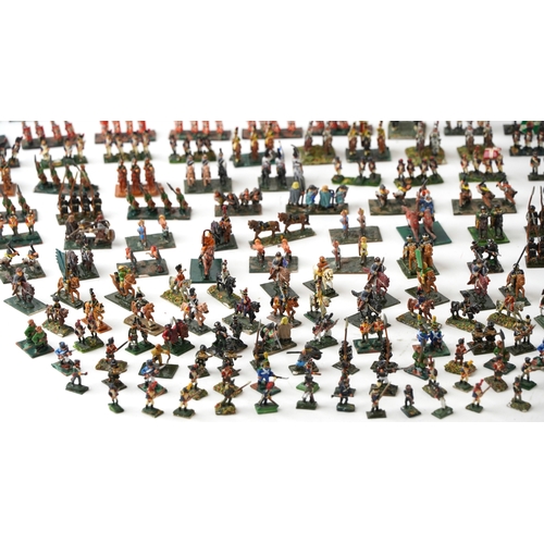 An extensive collection of miniature hand painted lead model soldiers ...