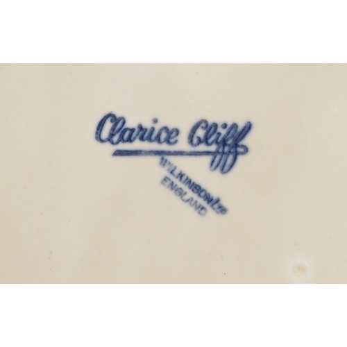 322 - Clarice Cliff for Wilkinson, an Art Deco pottery wall pocket, 30cm high.