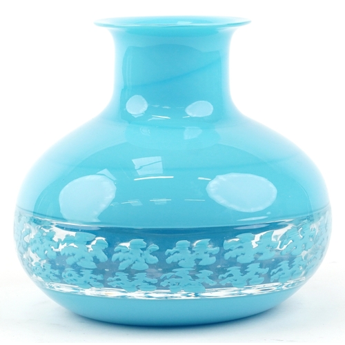  Luciano Gaspari for Salviati, a 20th century Italian glass vase internally decorated with murrine, e... 