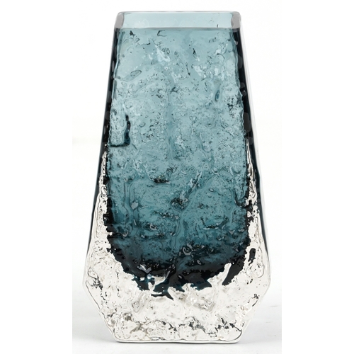 171 - A Whitefriars bark design coffin vase, 13cm high.