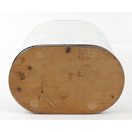 347 - A Victorian taxidermy glass dome with ebonised base, 52cm high.