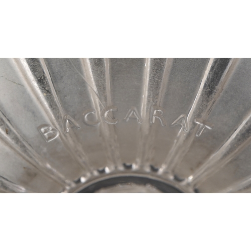 163 - Baccarat, a pair of frosted glass cherub candlesticks, 25cm high.