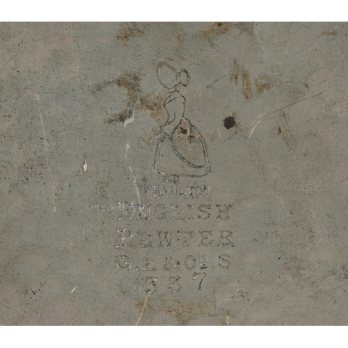 12 - A pair of My Lady planished pewter owl design bookends, 13cm high.