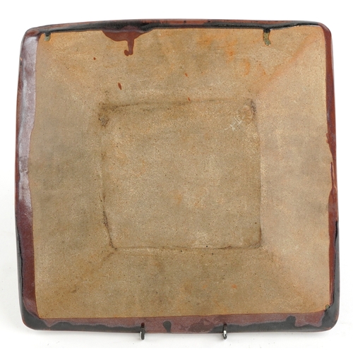 450 - Ray Finch for Winchcombe, a 20th century studio pottery rectangular dish, impressed marks to the bas... 