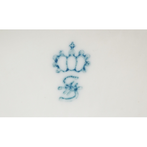 29 - Three continental hand painted porcelain figures including a Sitzendorf figure group of a courting c... 