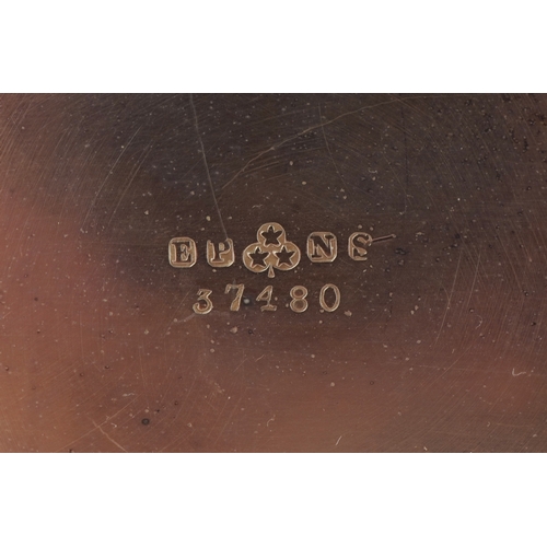 1532 - A 20th century silver plated twin handled wine bottle holder with pierced frieze, 20cm high.