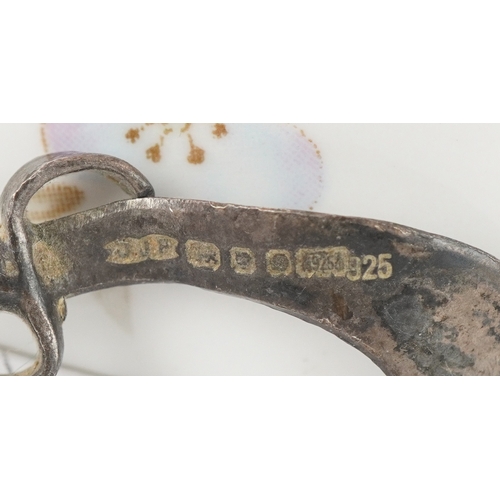 1476 - Antique and later sundry items including a whist marker, white metal open salts, corkscrew in the fo... 