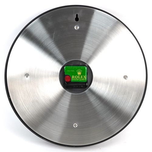 1516 - A Rolex Oyster Perpetual Daytona display wall clock, 34cm in diameter.