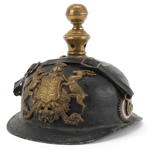  A German military interest World War I Württemberg State Pickelhaube with Royal Arms of the Kingdom ... 