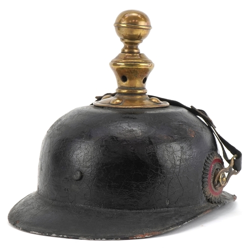  A German military interest World War I Württemberg State Pickelhaube with Royal Arms of the Kingdom ... 