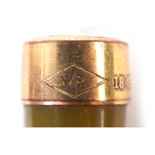 297 - A collection of cheroot holders including a gold mounted example, the largest 10cm in length.