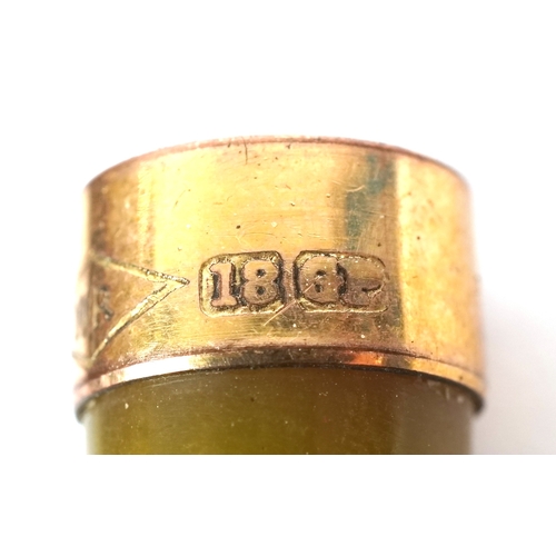 297 - A collection of cheroot holders including a gold mounted example, the largest 10cm in length.