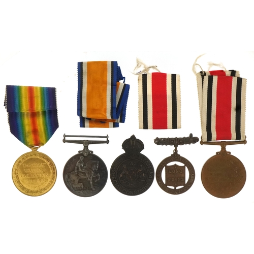 2663 - A British military World War I medal pair awarded to 2.LIEUT.G.H.SELMAN, a George V Constabulary med... 