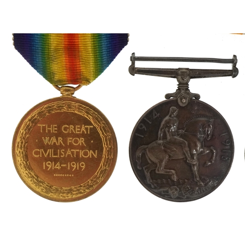 2663 - A British military World War I medal pair awarded to 2.LIEUT.G.H.SELMAN, a George V Constabulary med... 