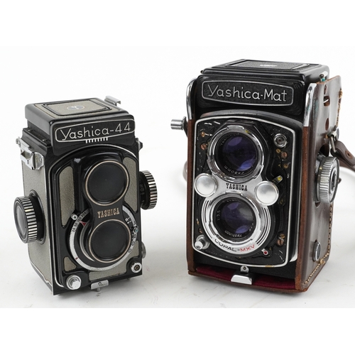 1058 - Two vintage Yashica cameras comprising Yashica-Mat and Yashica-44.