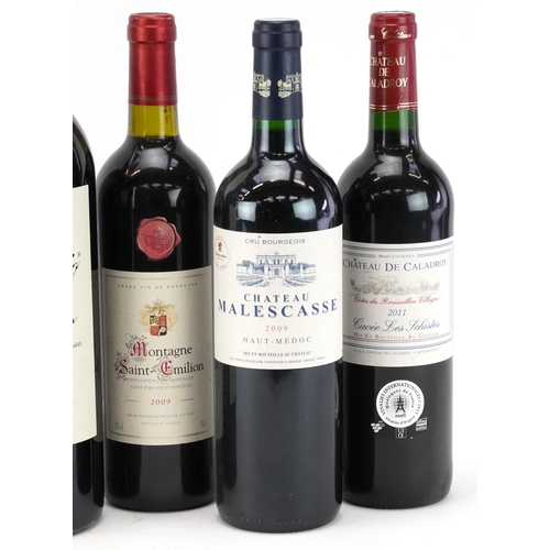 10 - Six bottles of vintage wine including 1.5 litre Vendemmia 2016 Villa Cafaggio Chianti Classico, 2009... 