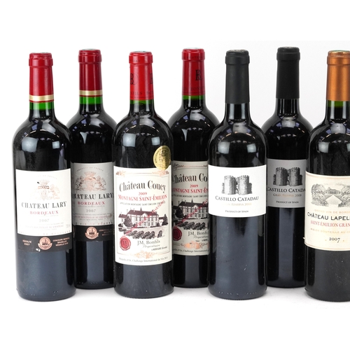 17 - Twelve bottles of wine including Château Lary 2007 Bordeaux, Château Rieumar 2005 La Clape and Casti... 