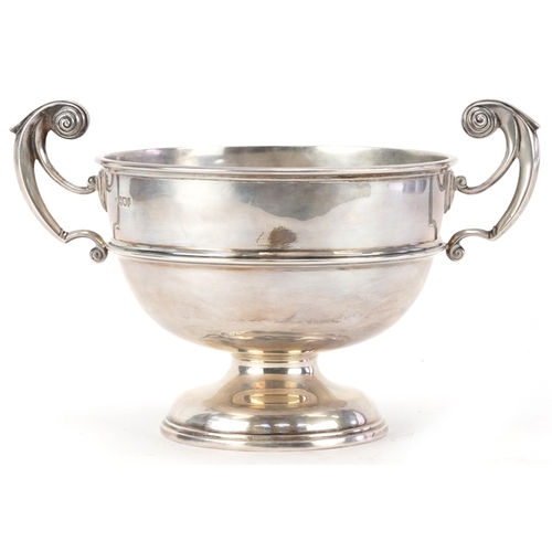 26 - Charles Stuart Harris, an Edwardian silver twin handled trophy engraved A Memento of a Jolly Weekend... 