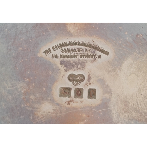 57 - The Goldsmiths & Silversmiths Company, a George V silver twin handled christening cup and spoon engr... 