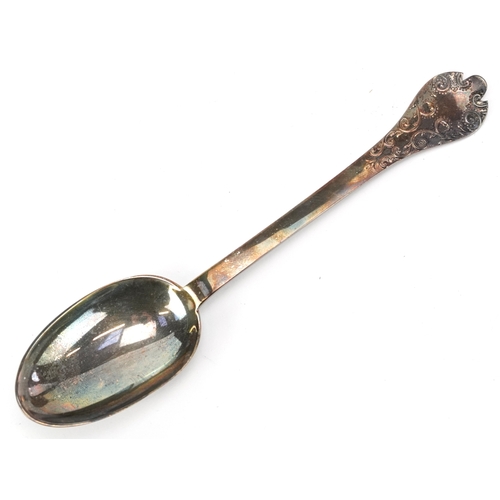 57 - The Goldsmiths & Silversmiths Company, a George V silver twin handled christening cup and spoon engr... 