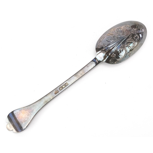 57 - The Goldsmiths & Silversmiths Company, a George V silver twin handled christening cup and spoon engr... 