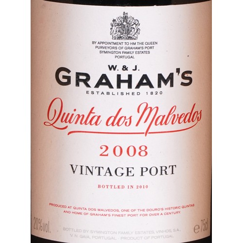 4 - A vintage 2008 bottle of Graham's Quinta dos Malvedos port.