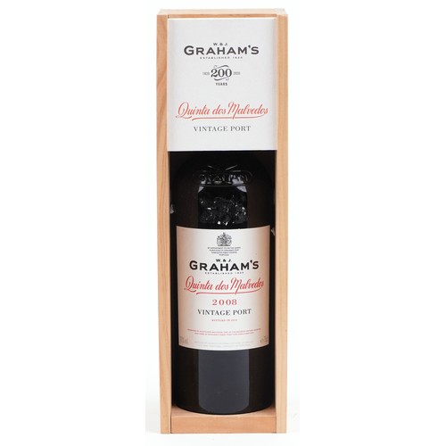 4 - A vintage 2008 bottle of Graham's Quinta dos Malvedos port.