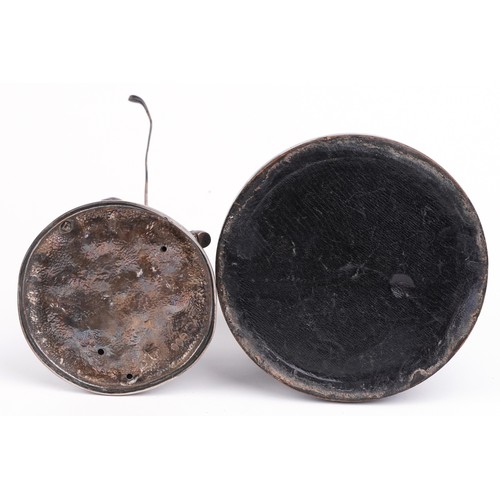 30 - A good Victorian silver figural trophy in the form of a male golfer in mid swing, raised on an eboni... 