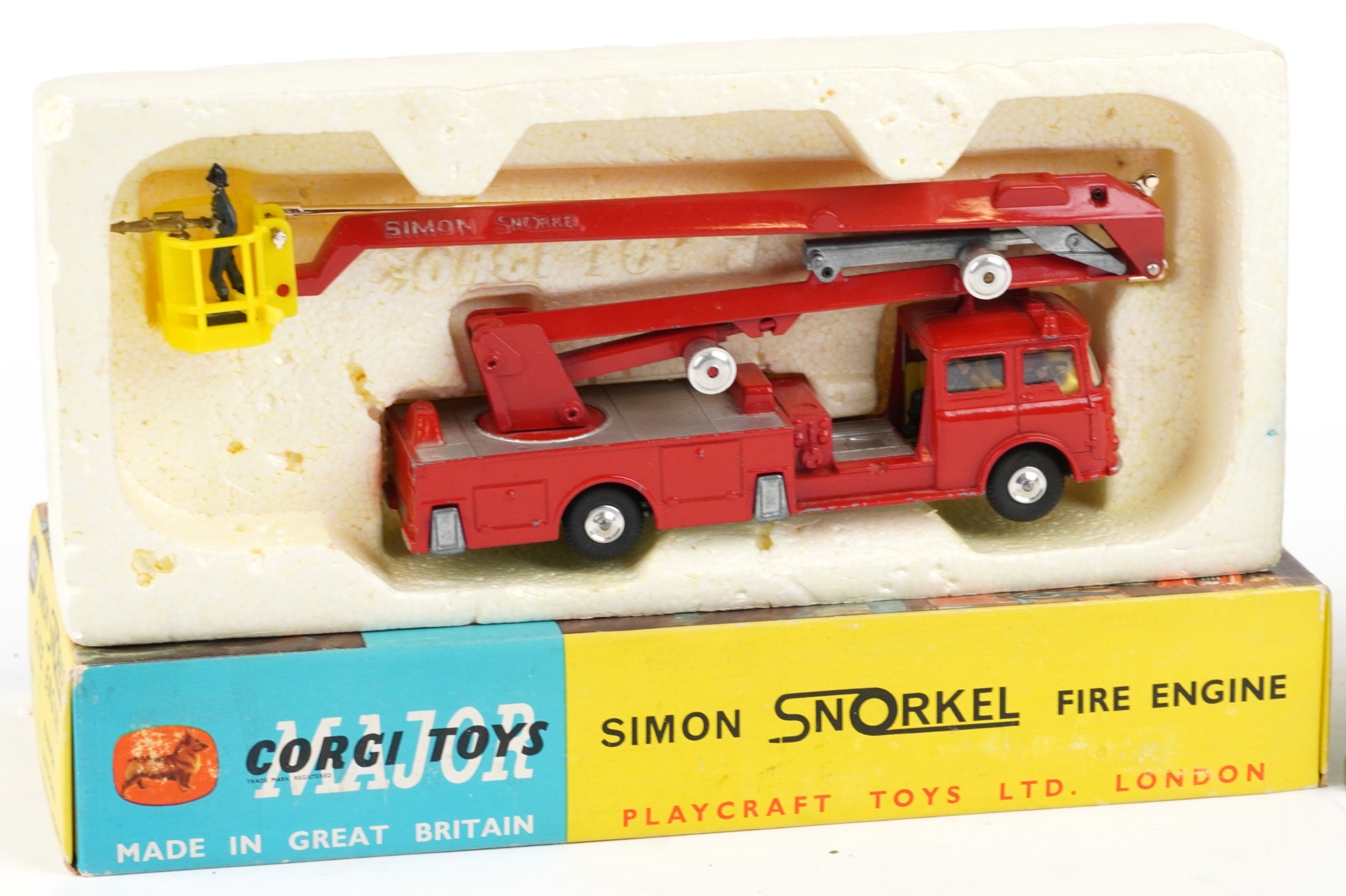 Two vintage Corgi diecast vehicle sets with boxes comprising Simon ...