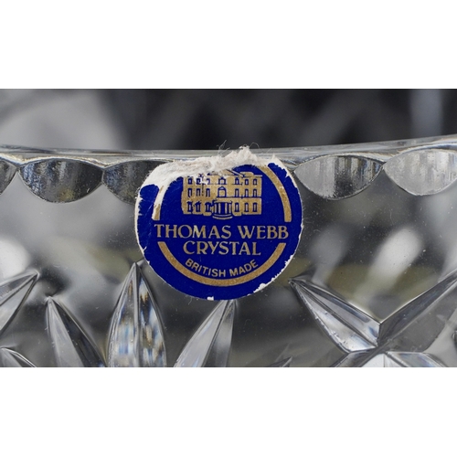 1725 - A Thomas Webb crystal bowl together with an Edinburgh crystal bowl and other glassware items, the la... 