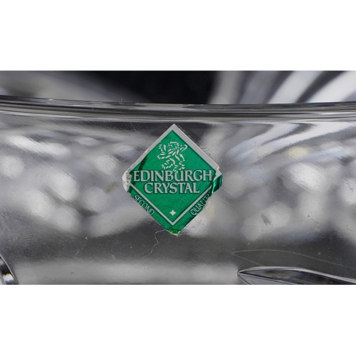 1725 - A Thomas Webb crystal bowl together with an Edinburgh crystal bowl and other glassware items, the la... 