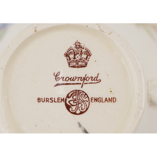 336 - Art Deco porcelain, glassware and metalware including a Czechoslovakian part tea service, Shelley, F... 