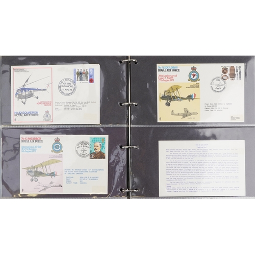 1278 - A collection of military aviation interest first day covers arranged in three albums.