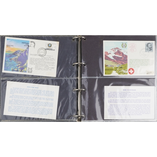 1278 - A collection of military aviation interest first day covers arranged in three albums.