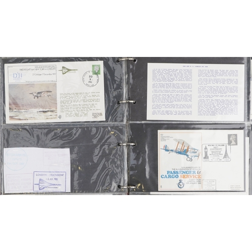 1278 - A collection of military aviation interest first day covers arranged in three albums.