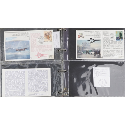 1278 - A collection of military aviation interest first day covers arranged in three albums.