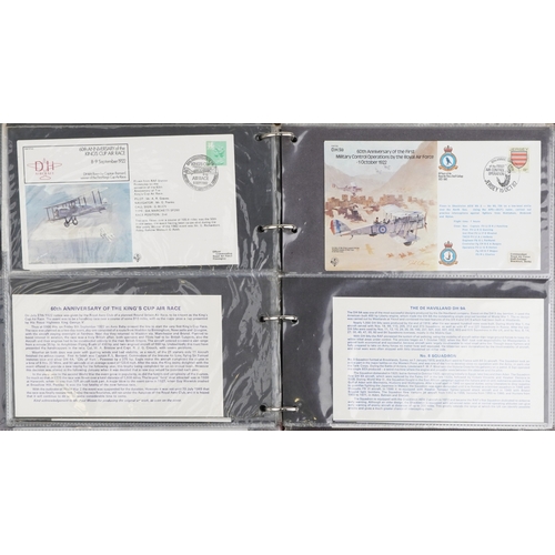 1278 - A collection of military aviation interest first day covers arranged in three albums.
