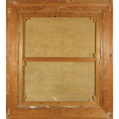 2269A - S. Delva - Moored boats beside a village, 20th century continental school oil on canvas, signed, wit... 