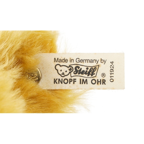 714 - Vintage and later jointed teddy bears including a Steiff musical bear, a Dean's Rag Book replica bea... 