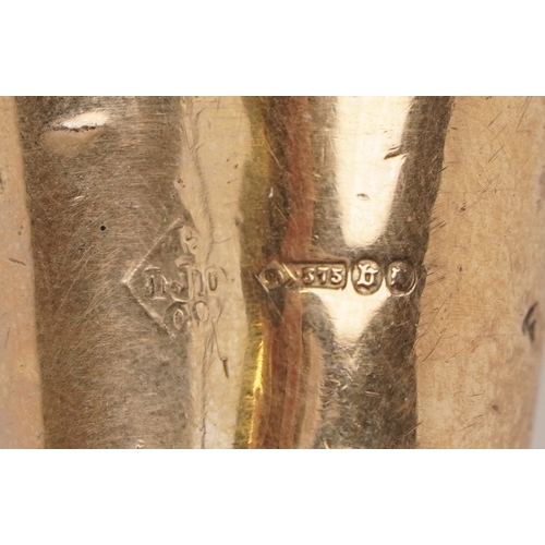  A George V malacca walking cane with 9ct gold handle, London 1929, 90cm in length.