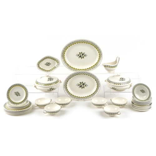  Wedgwood of Etruria & Barlaston Persephone pattern dinnerware designed by Ravilious including meat p... 