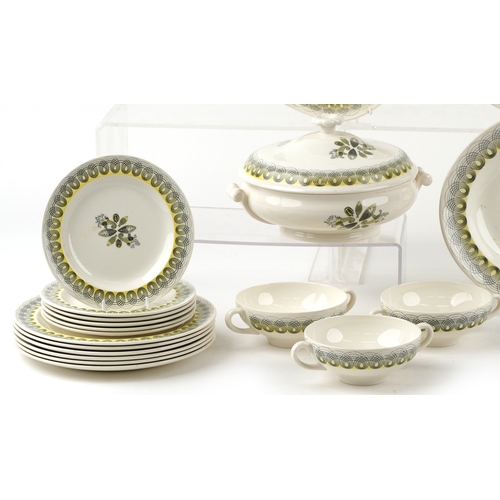  Wedgwood of Etruria & Barlaston Persephone pattern dinnerware designed by Ravilious including meat p... 