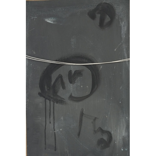 2569 - Manner of E L Kirchner - Standing nude female brushing her hair, German Expressionist school oil on ... 