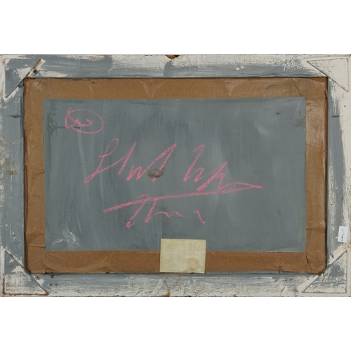 2473 - Still life flowers and vases, European school oil on board, framed, 75cm x 50cm.