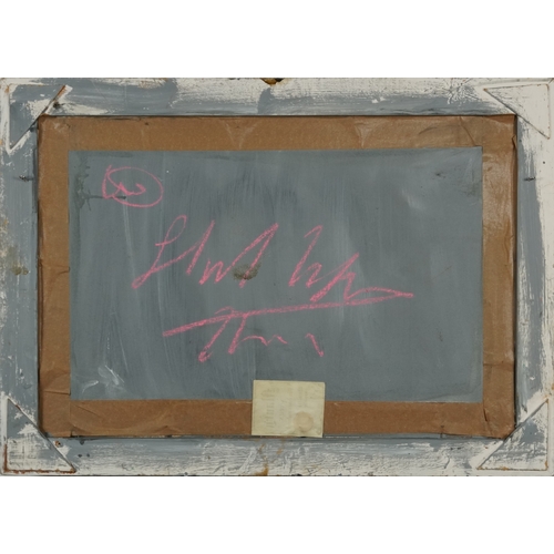 2473 - Still life flowers and vases, European school oil on board, framed, 75cm x 50cm.